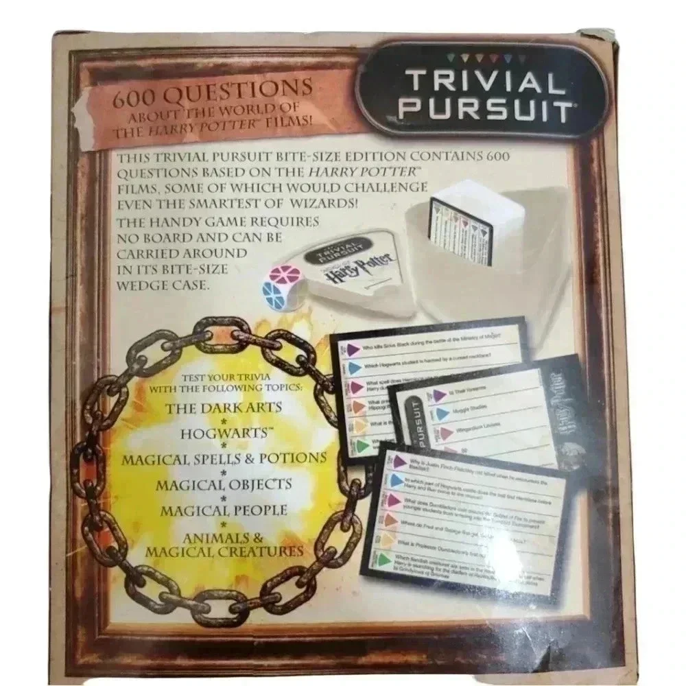 Harry Potter Hasbro Trivia Pursuit Game